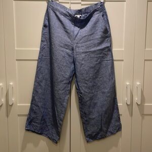 J Jill Wide Leg Linen Pants - Size Large, Tall Length - BNWT